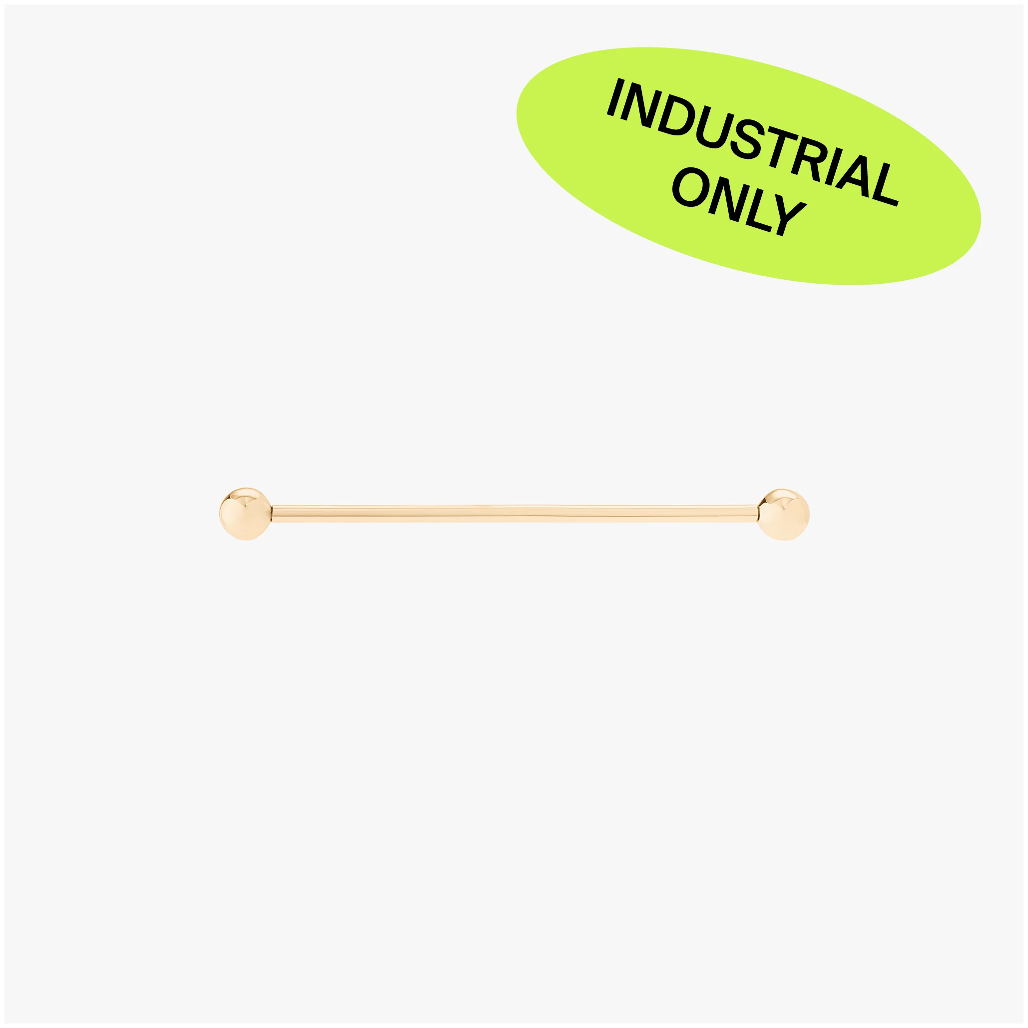 14K Industrial Bar 38mm - Image 2
