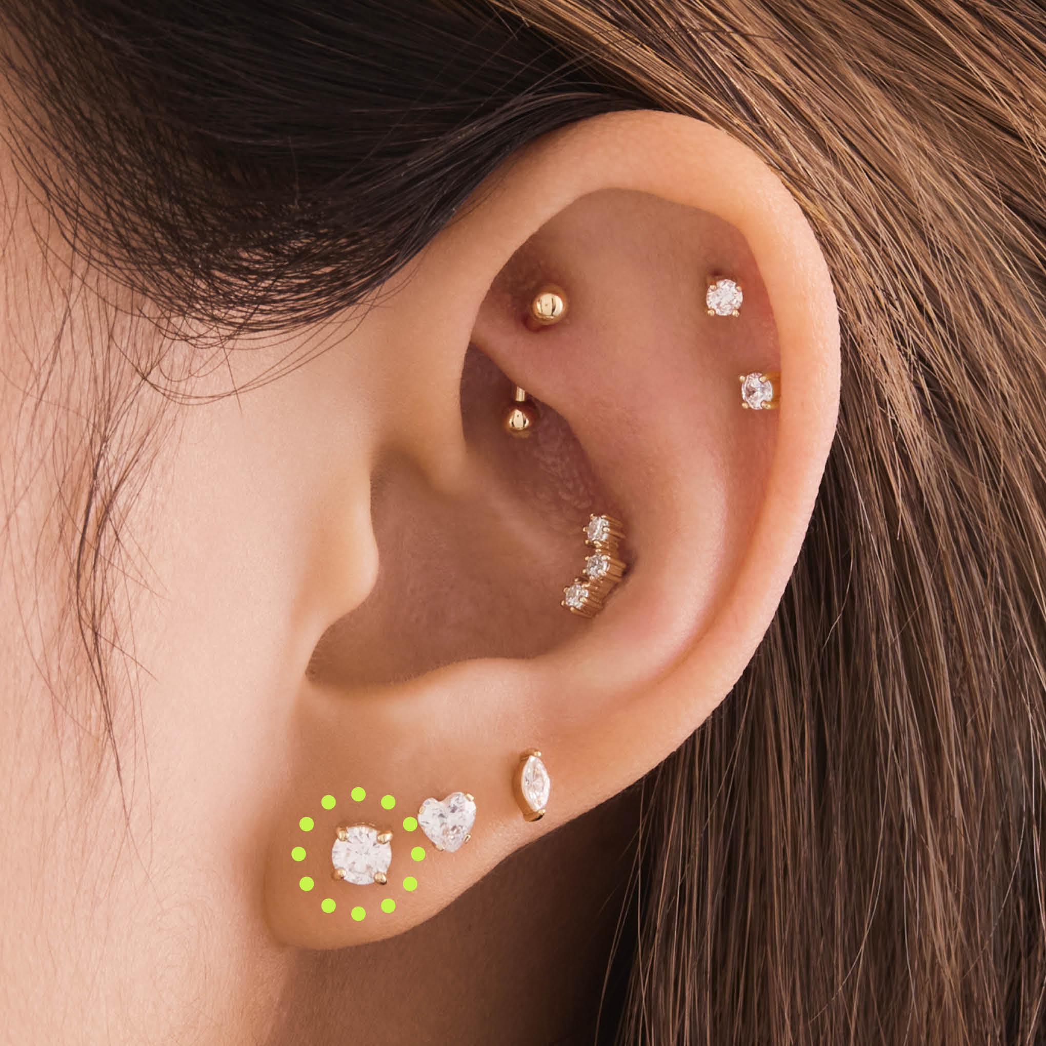 14K CZ 4mm - Image 2
