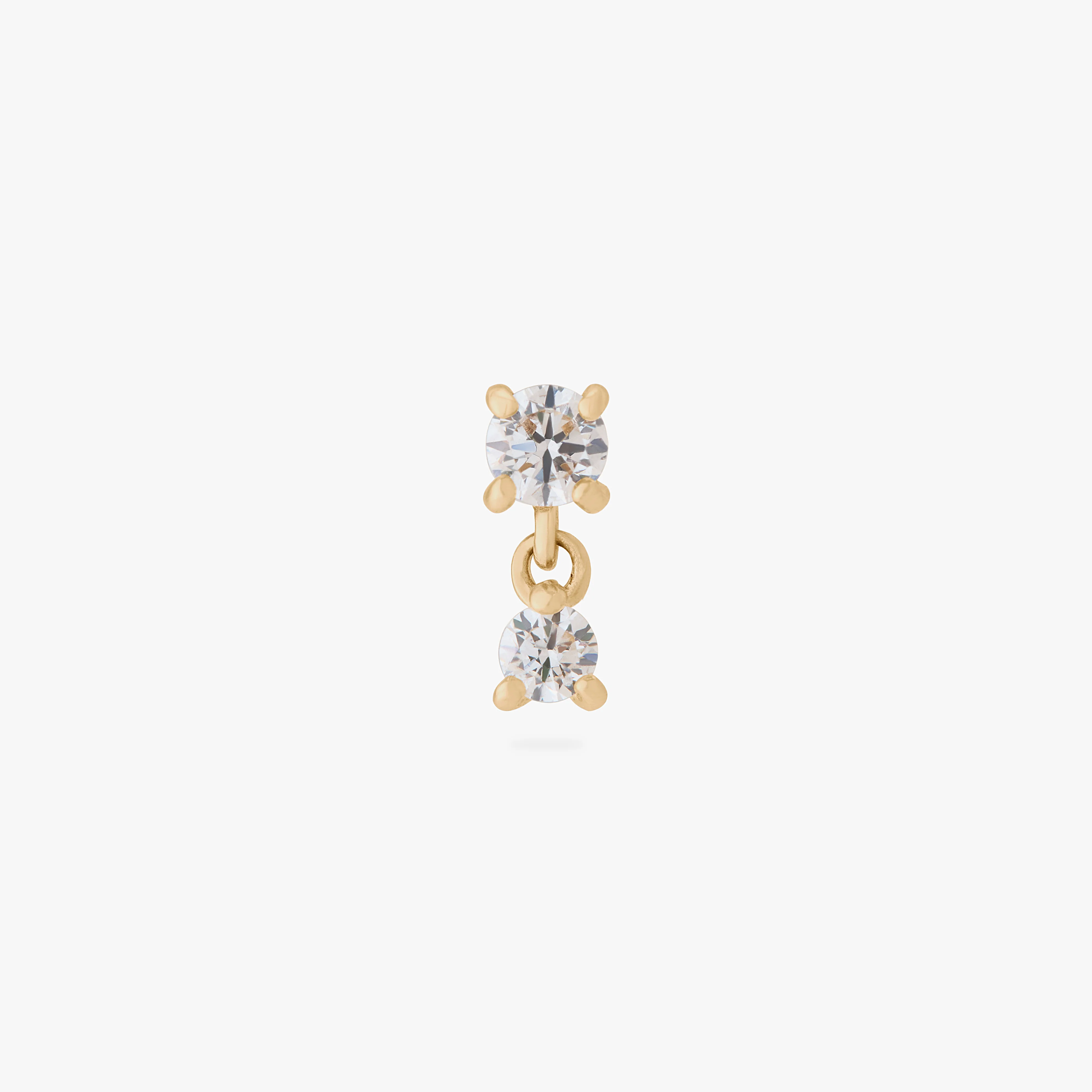 14K CZ Dangle