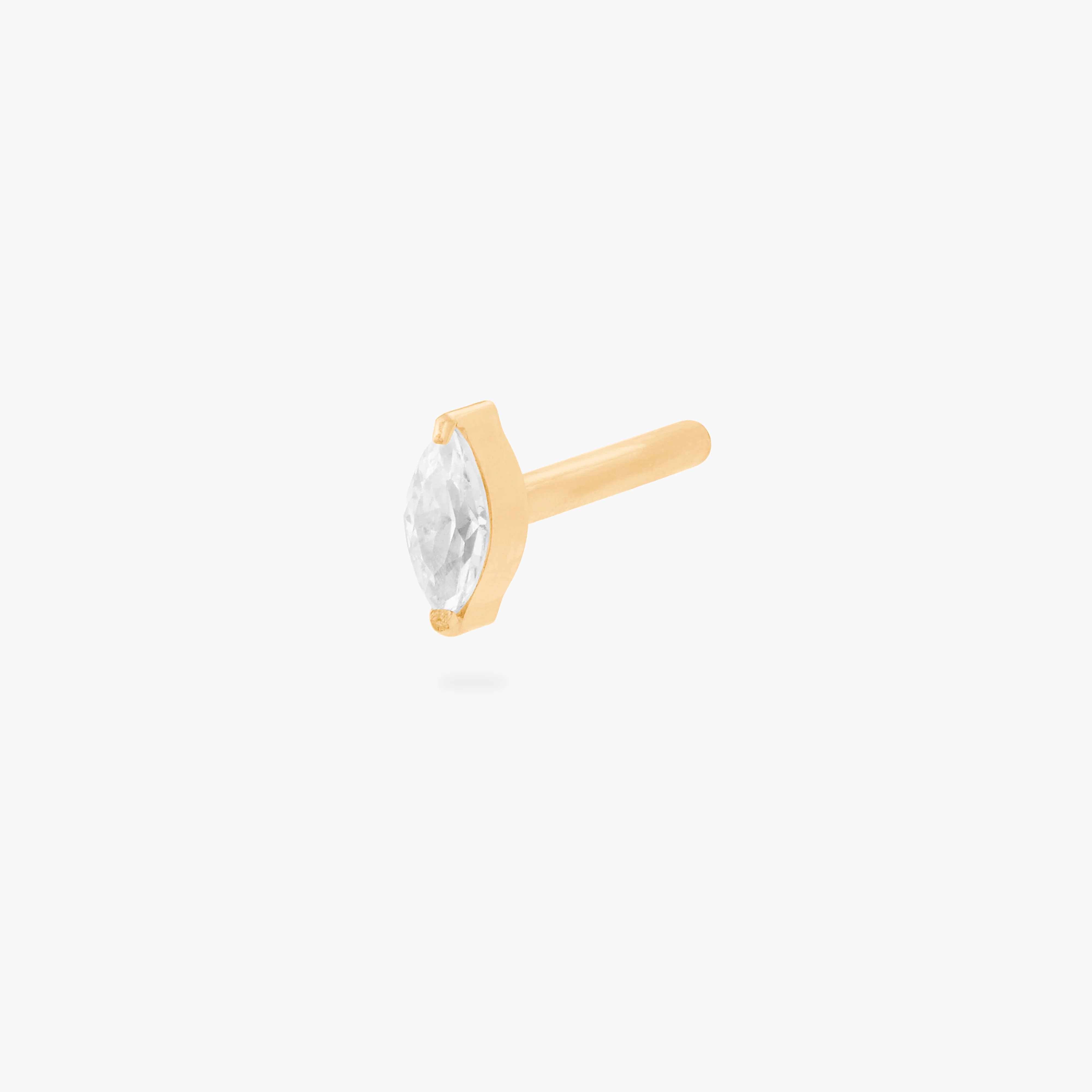 Gold Marquise Flatback Post - Image 5