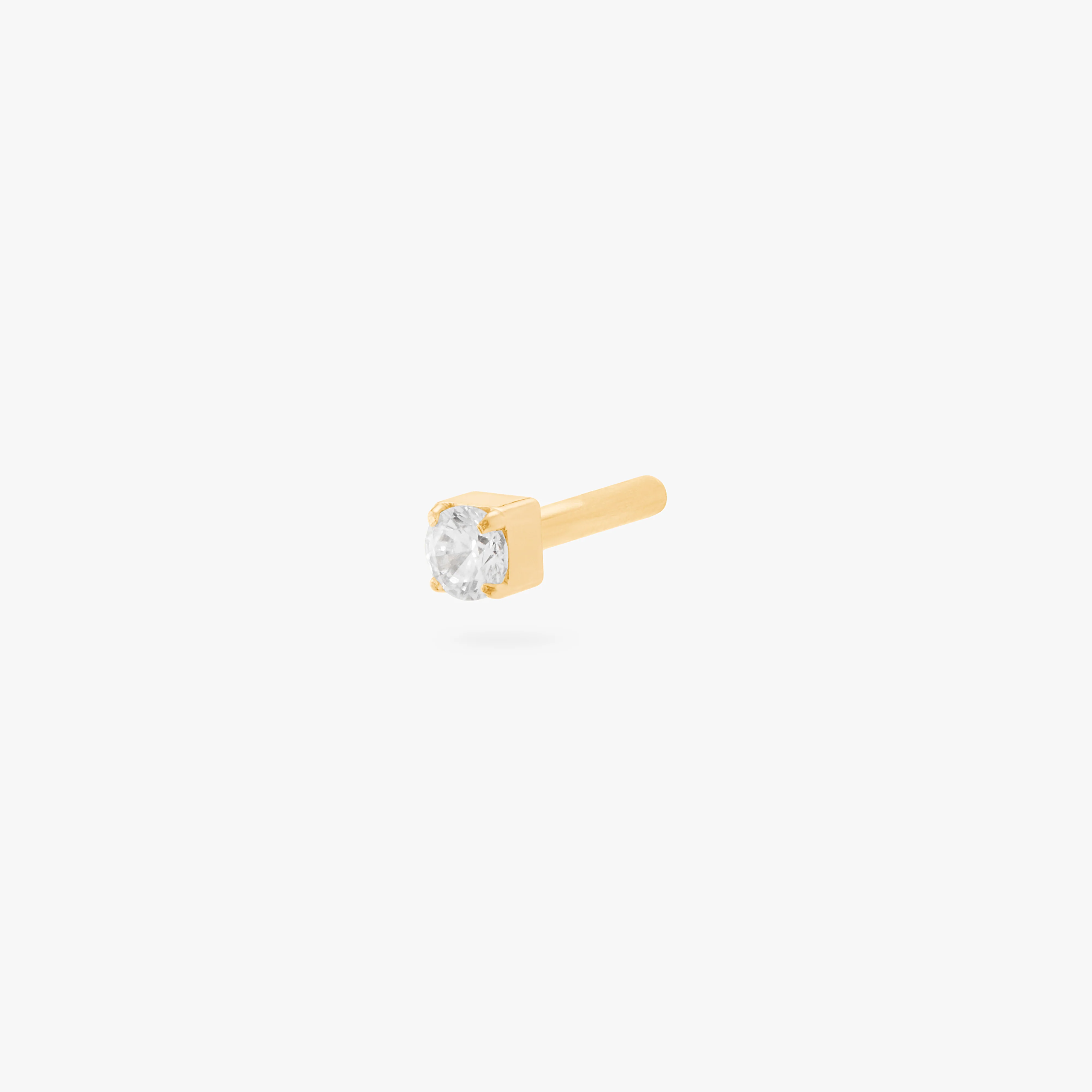Gold Mini CZ Flatback Post - Image 2