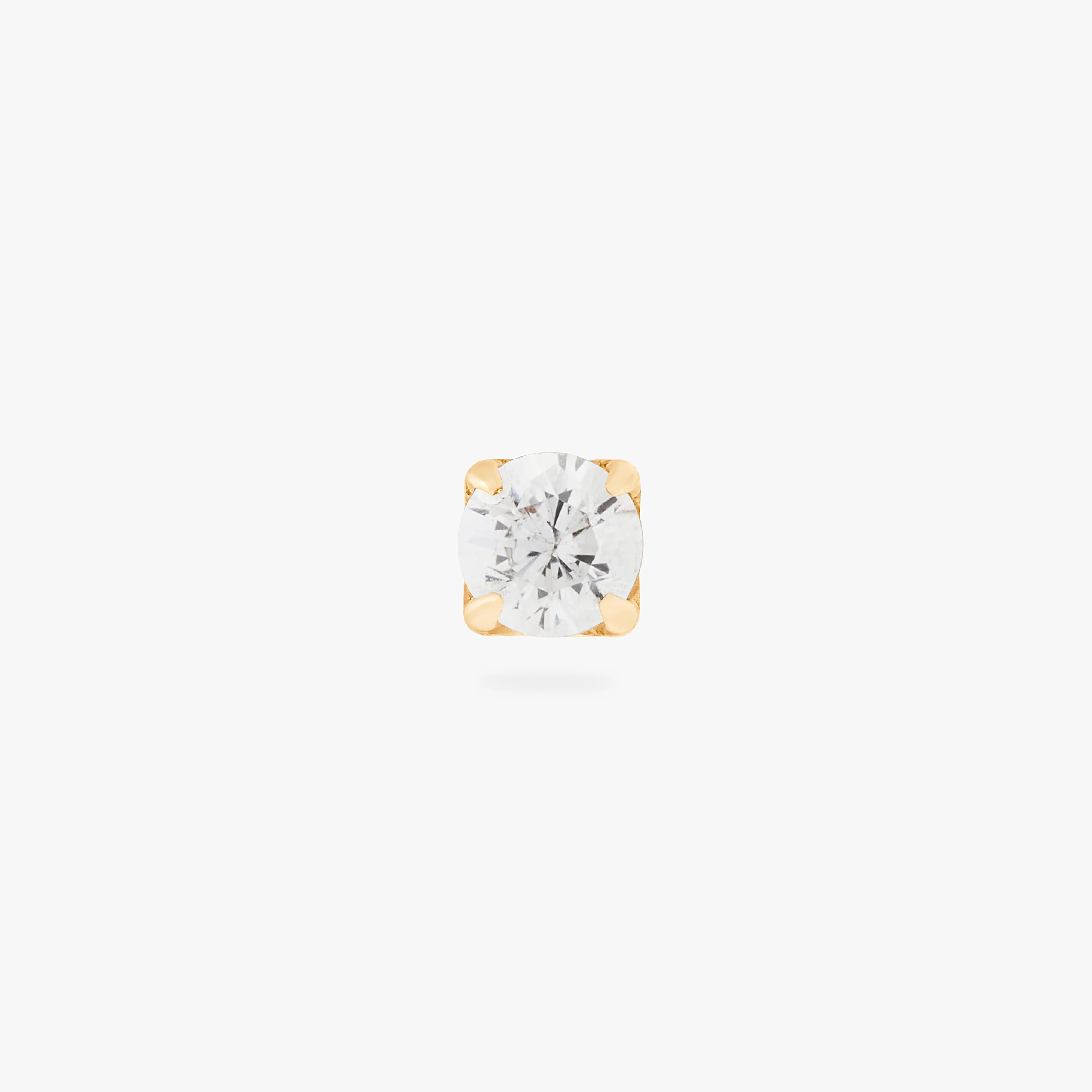 Gold Mini CZ Flatback Post - Image 6