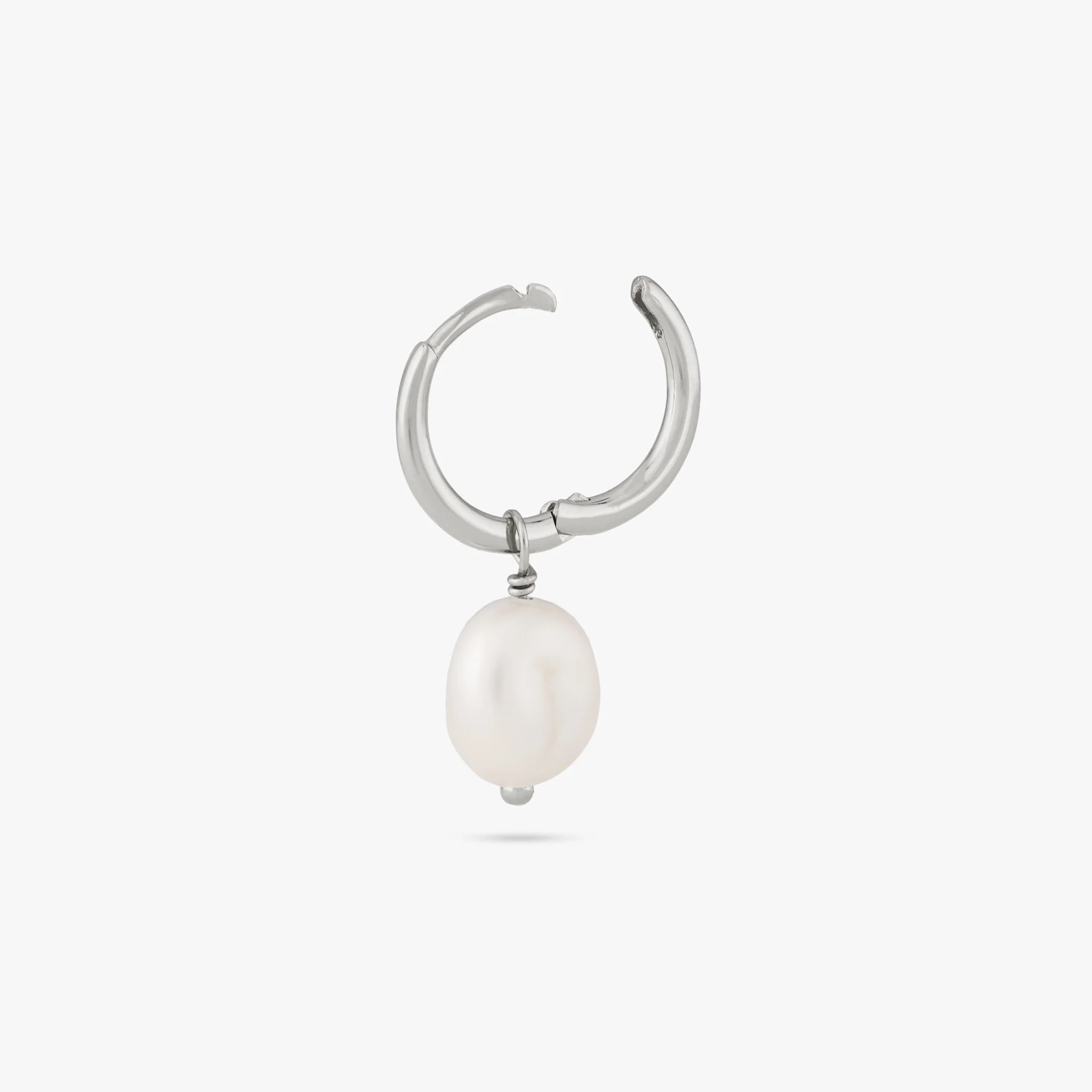 Baroque Pearl Huggie - Image 7