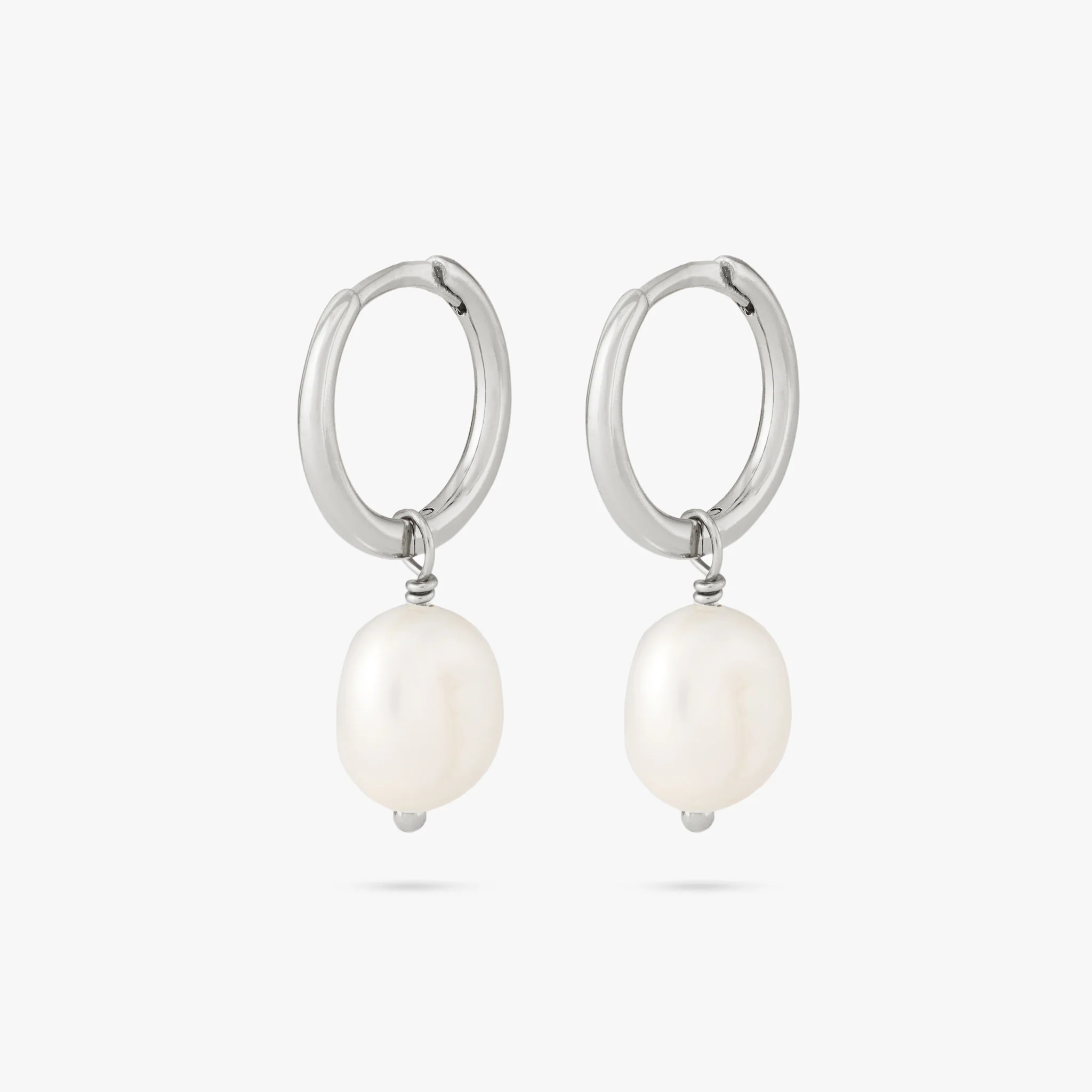 Baroque Pearl Huggie - Image 8