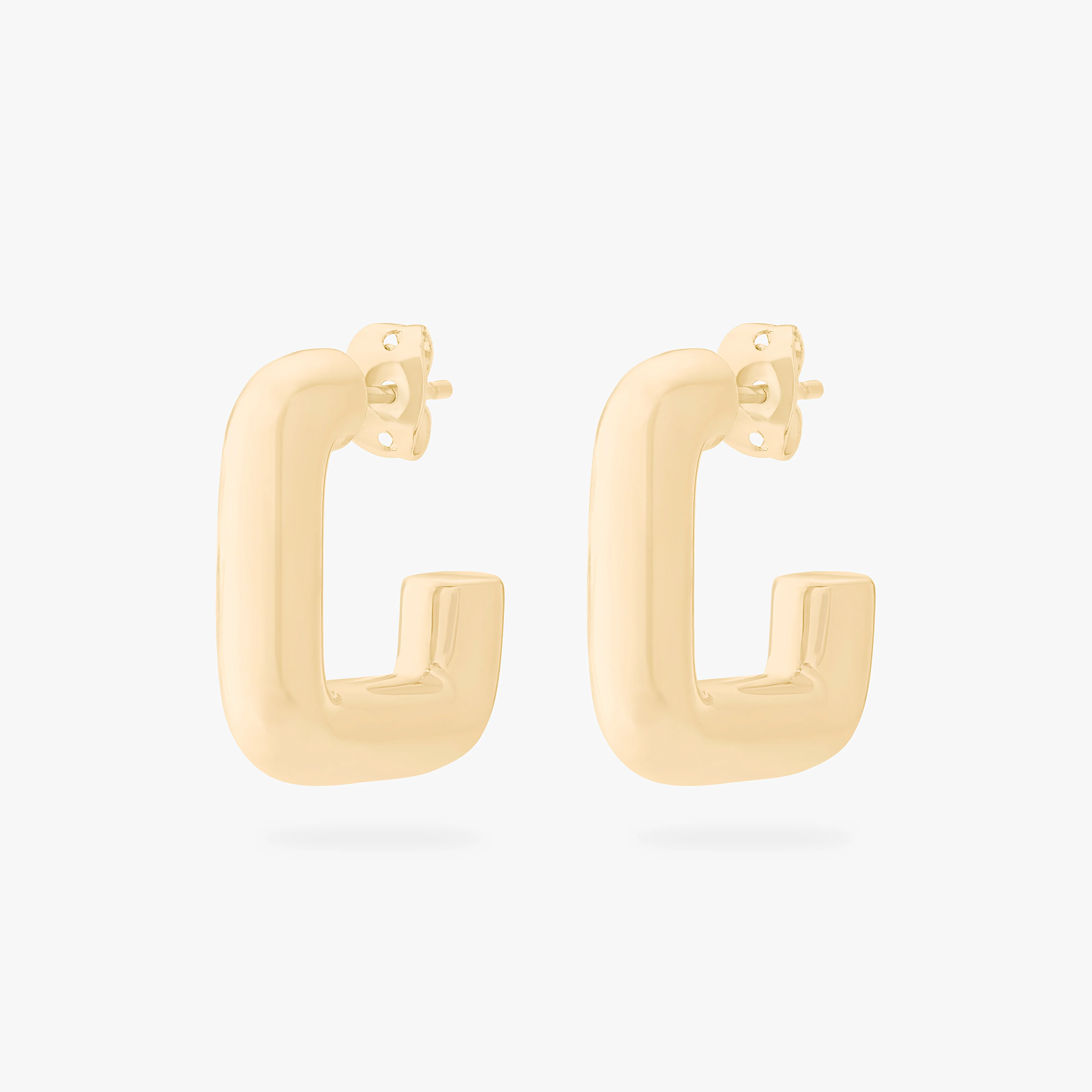 Chunky Square Hoop - Image 4