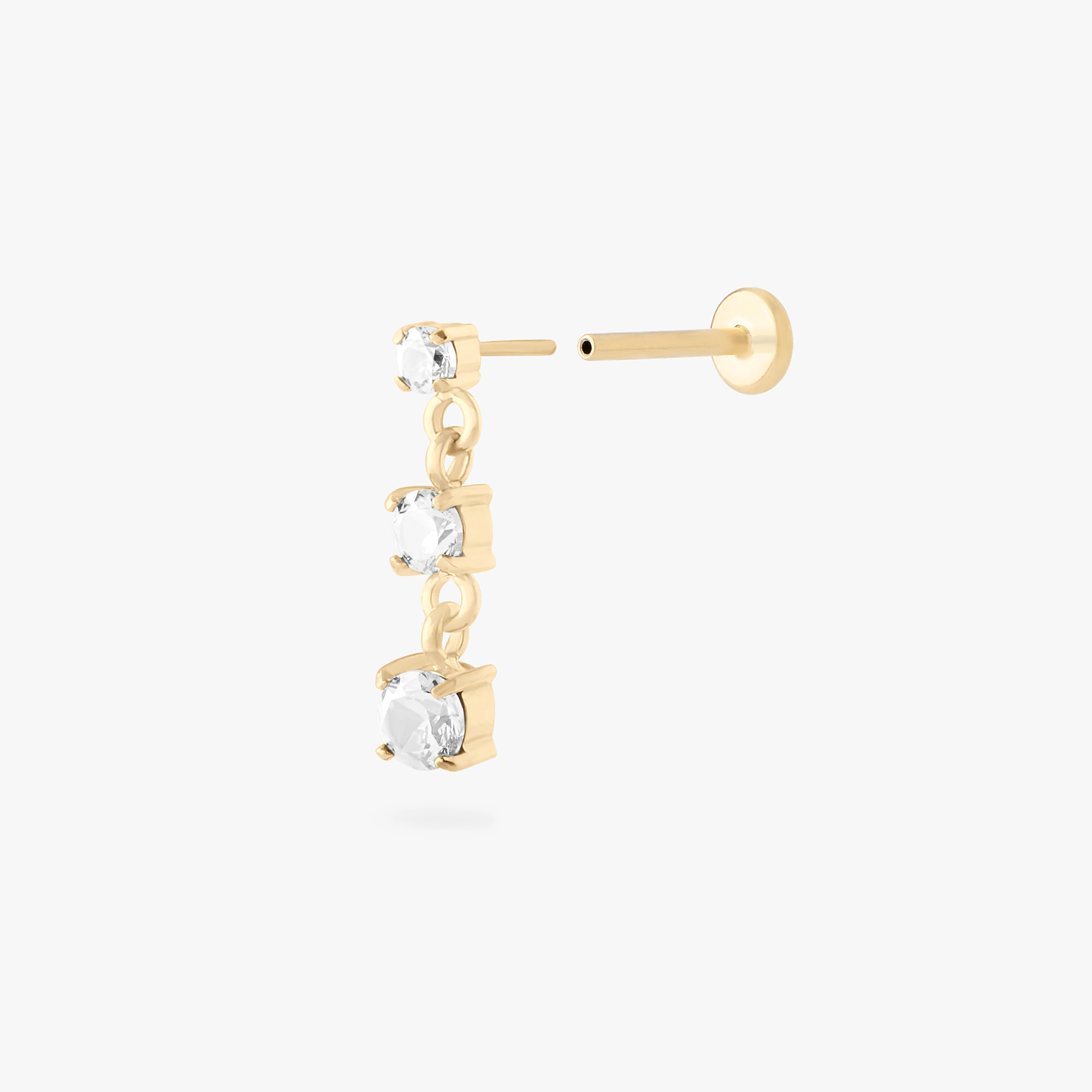 CZ Drip Flatback Stud - Image 4