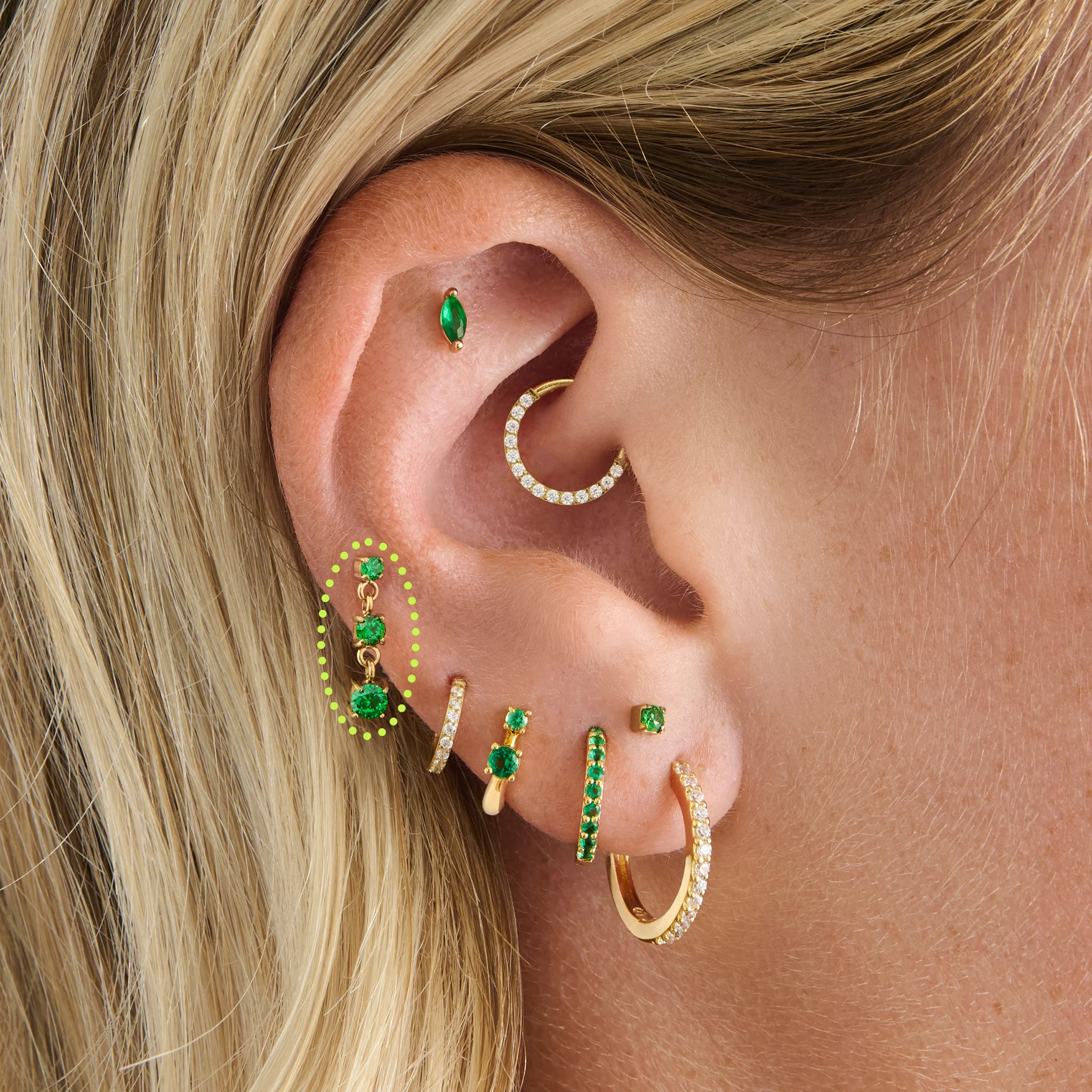 CZ Drip Flatback Stud - Image 8