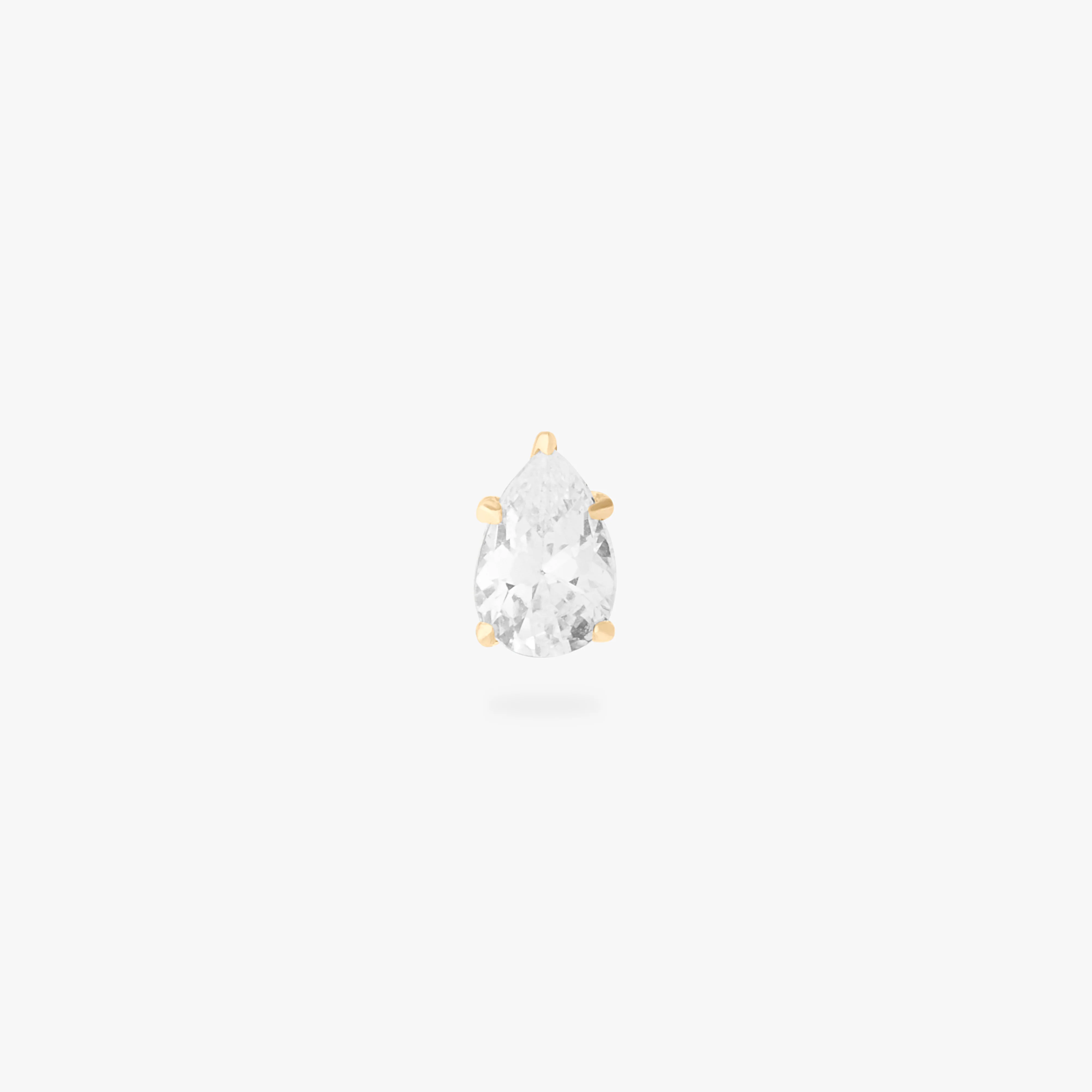 14K CZ Pear - Image 7