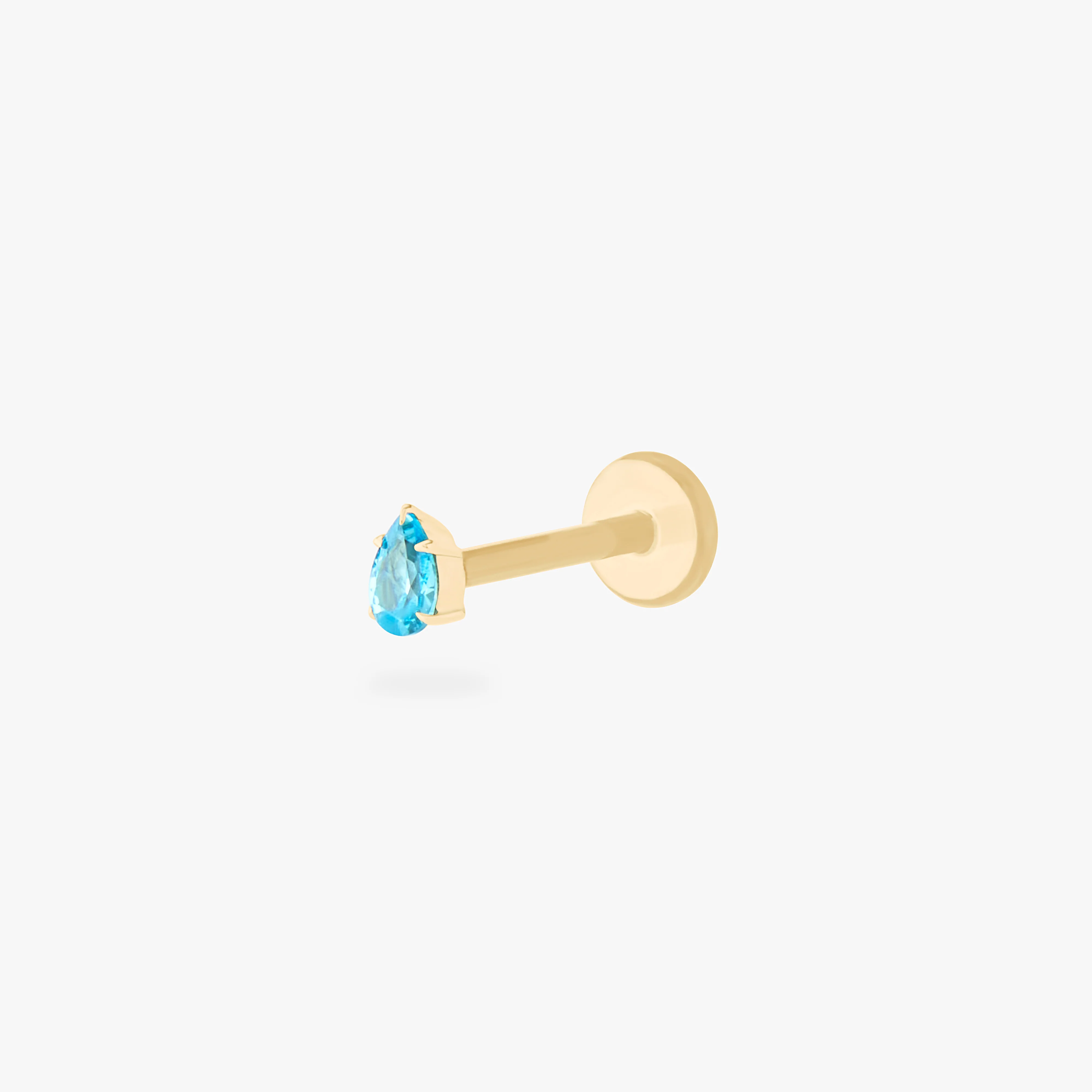 14K Pear Flatback - Image 19