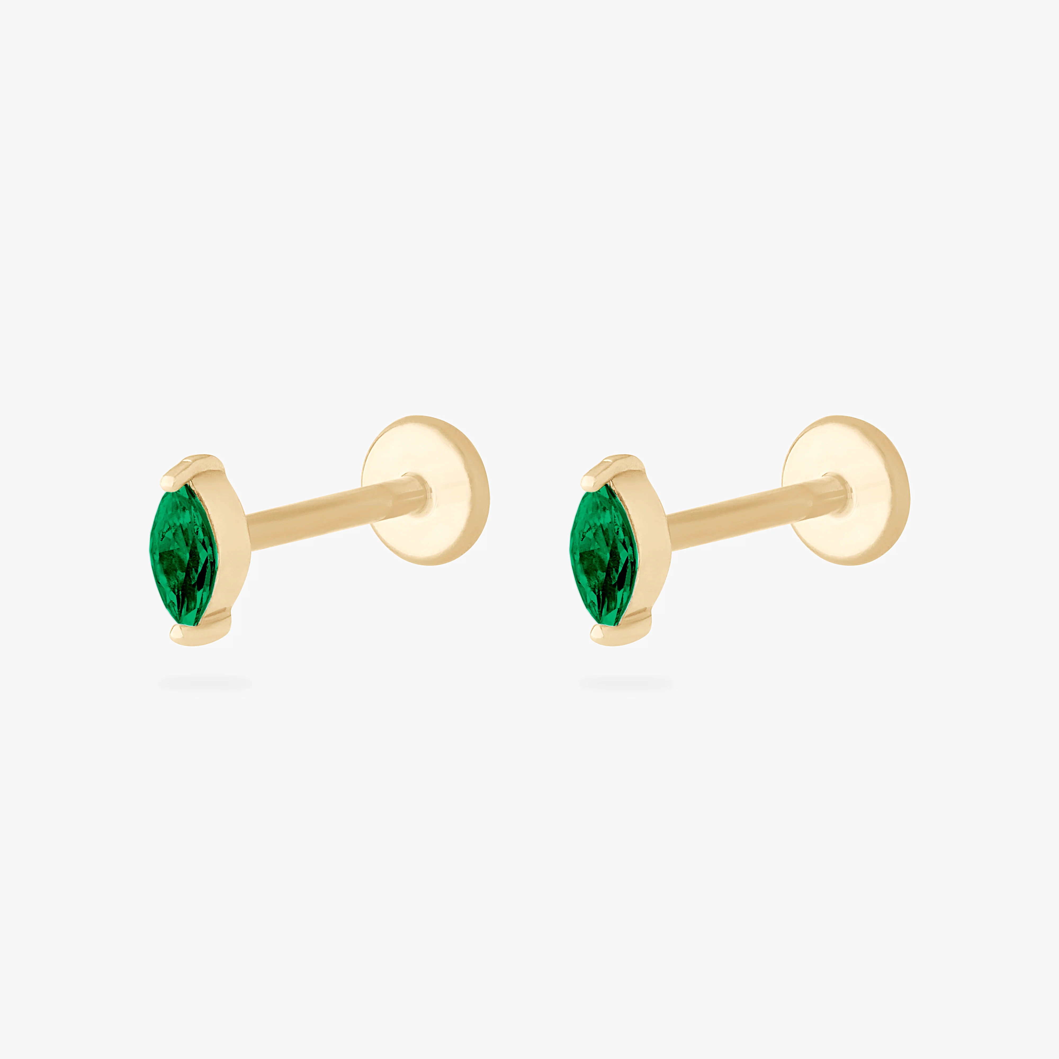 14K Marquise Flatback - Image 12