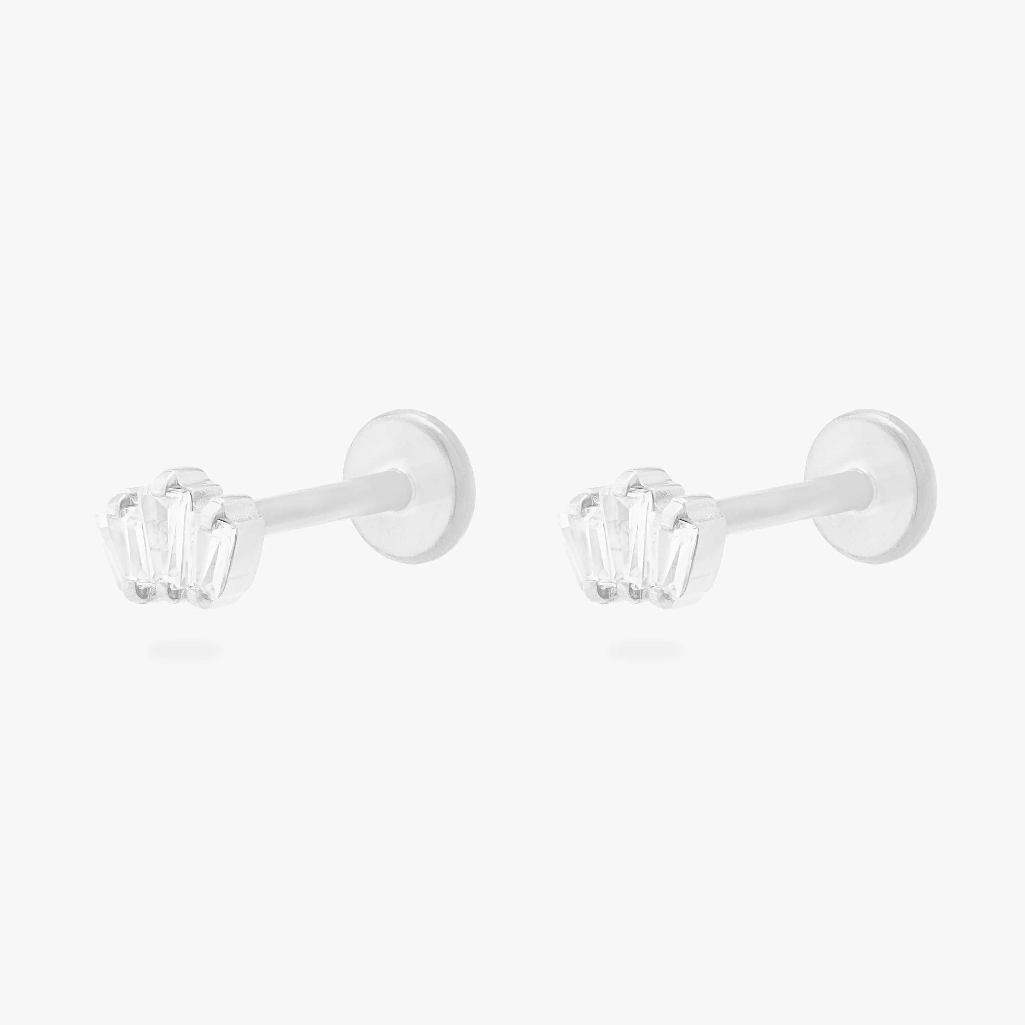 Micro Crown Baguette Flatback Stud - Image 12