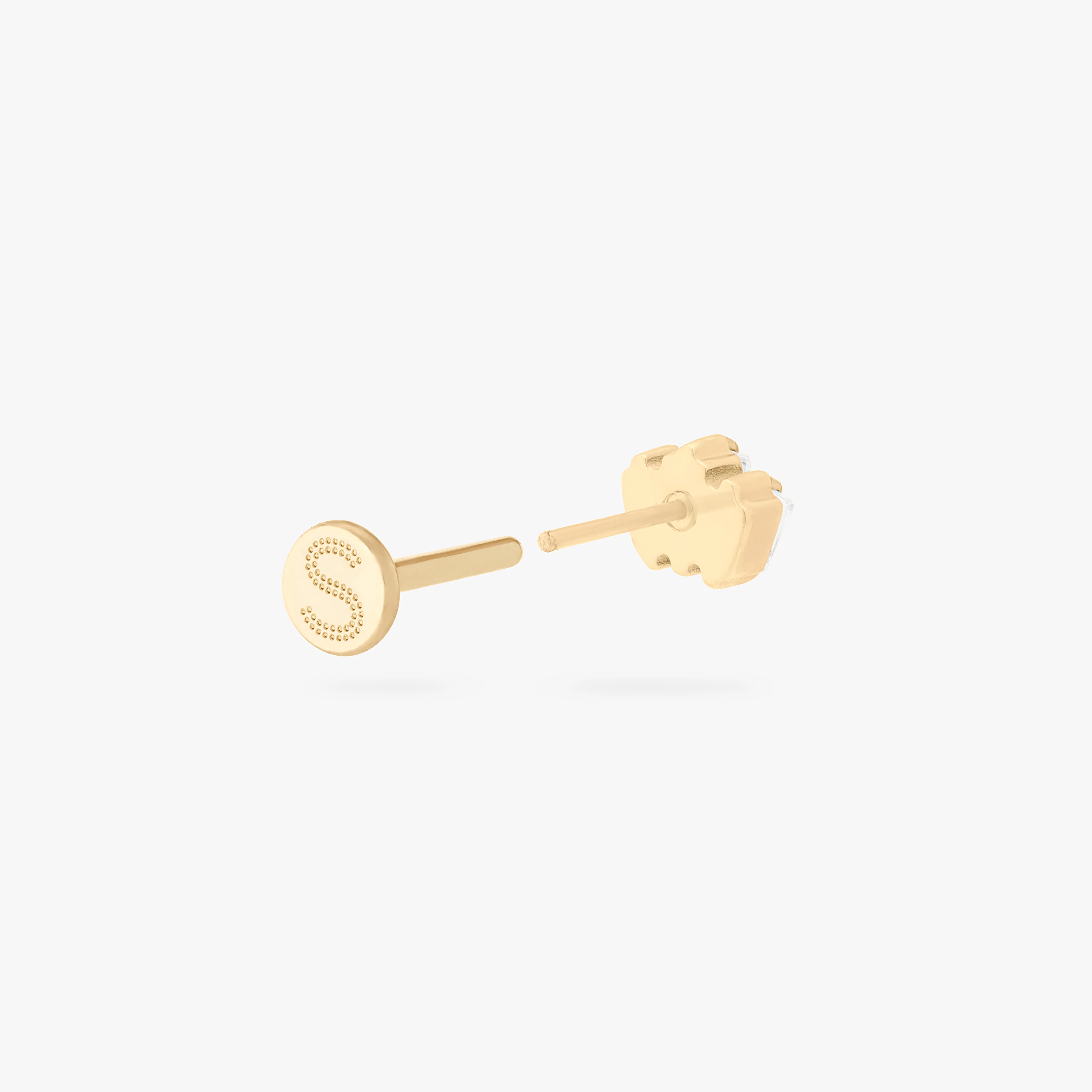 Micro Crown Baguette Flatback Stud - Image 4
