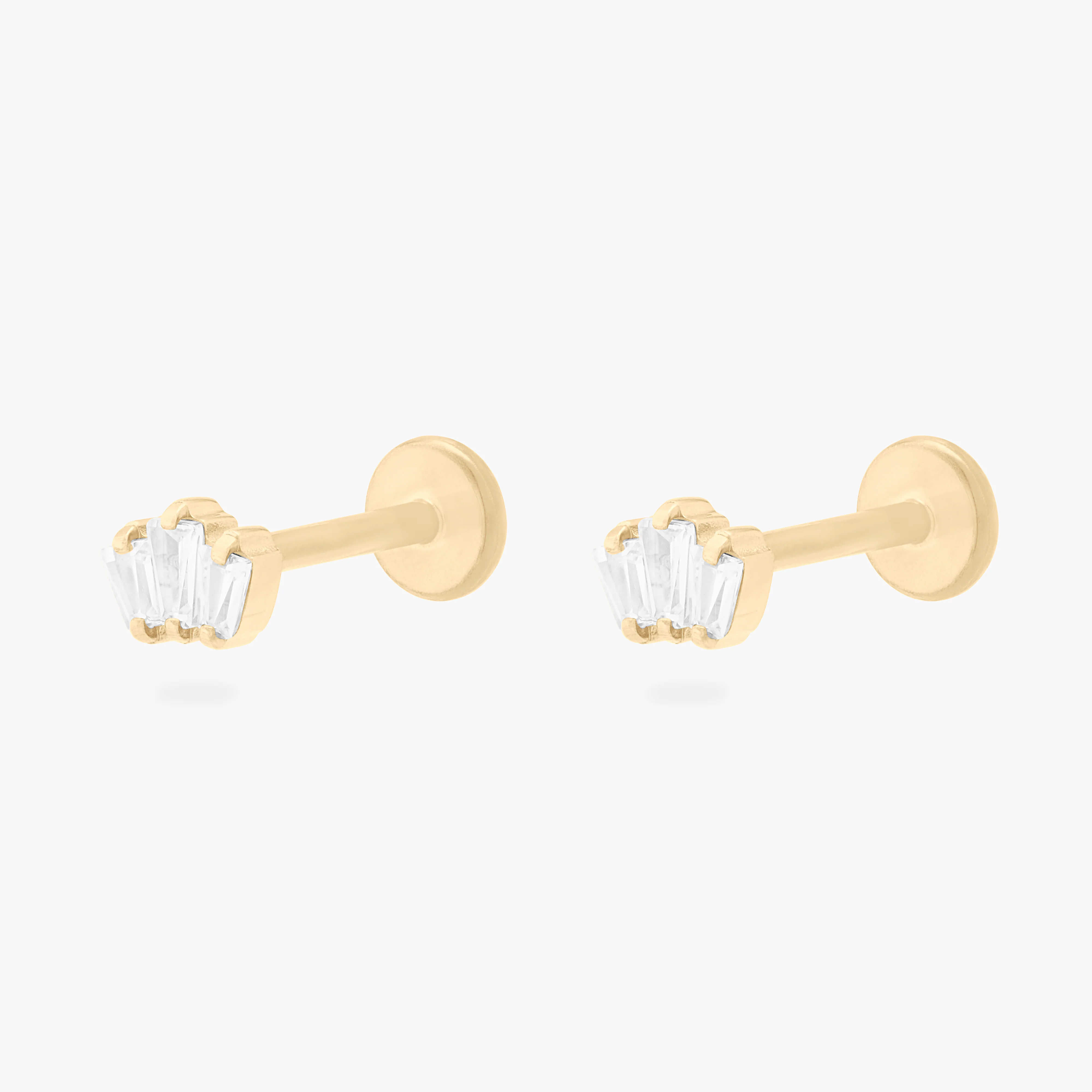 Micro Crown Baguette Flatback Stud - Image 6