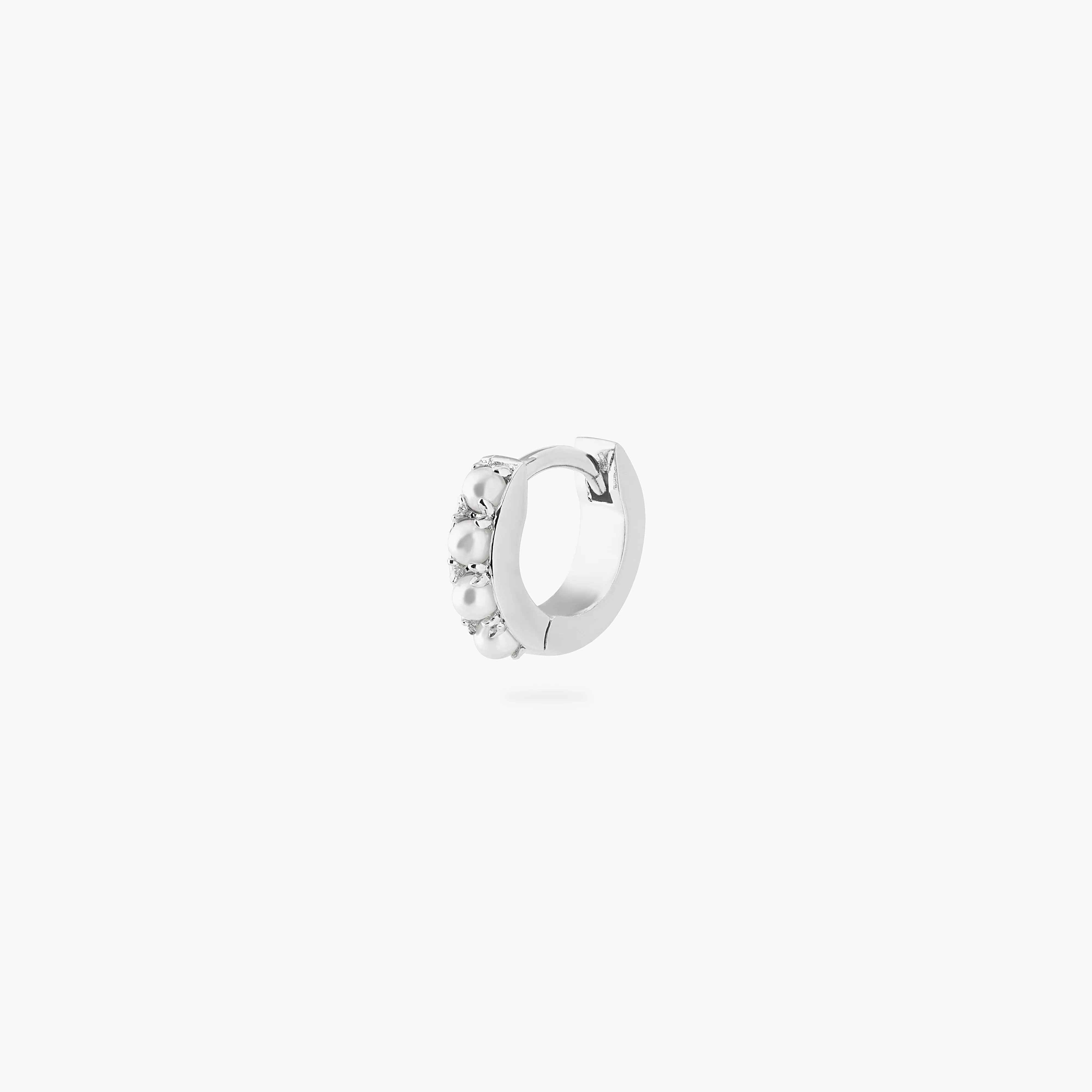 Micro Pearl Huggie - Image 5