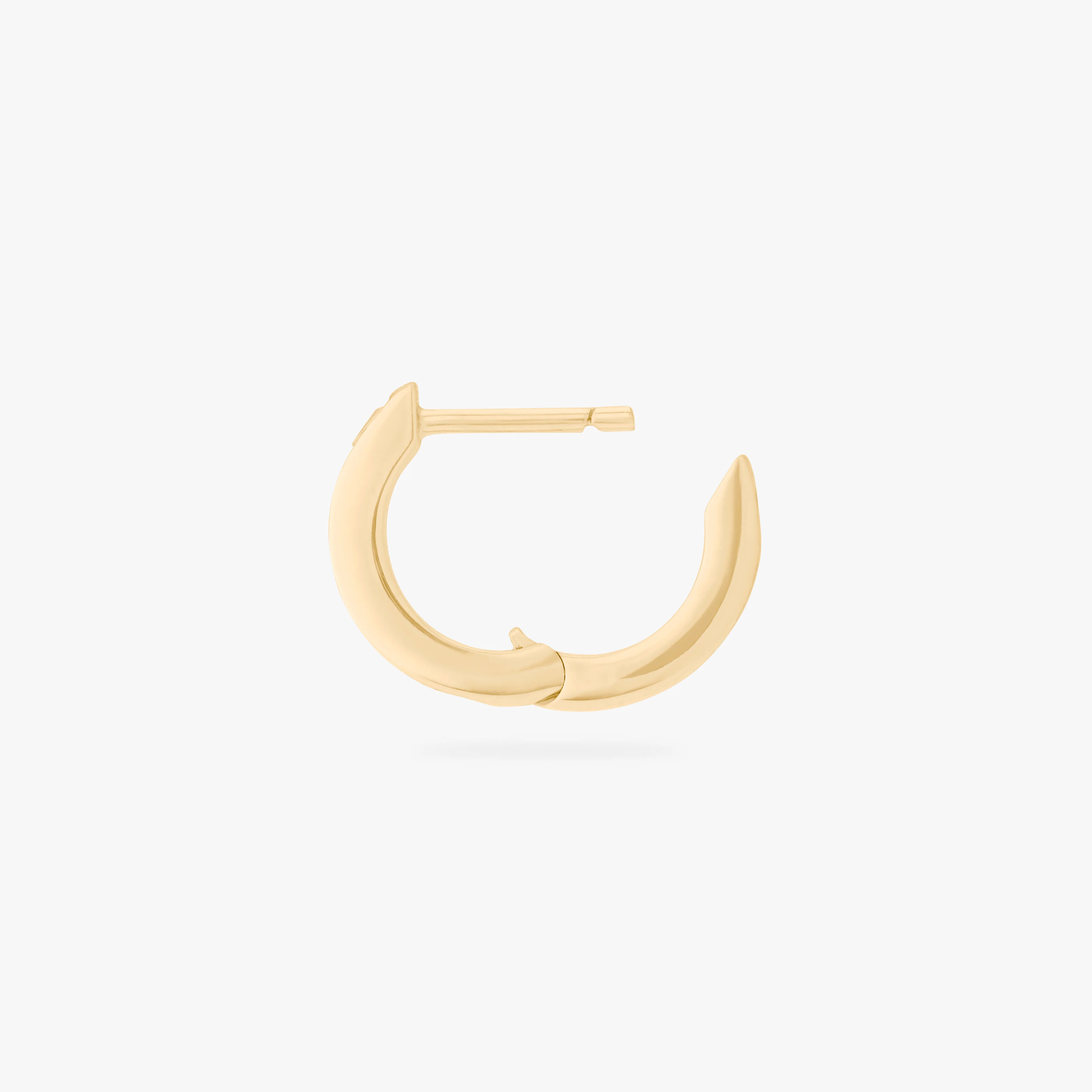 Mini Bezel Baguette Huggie - Image 3
