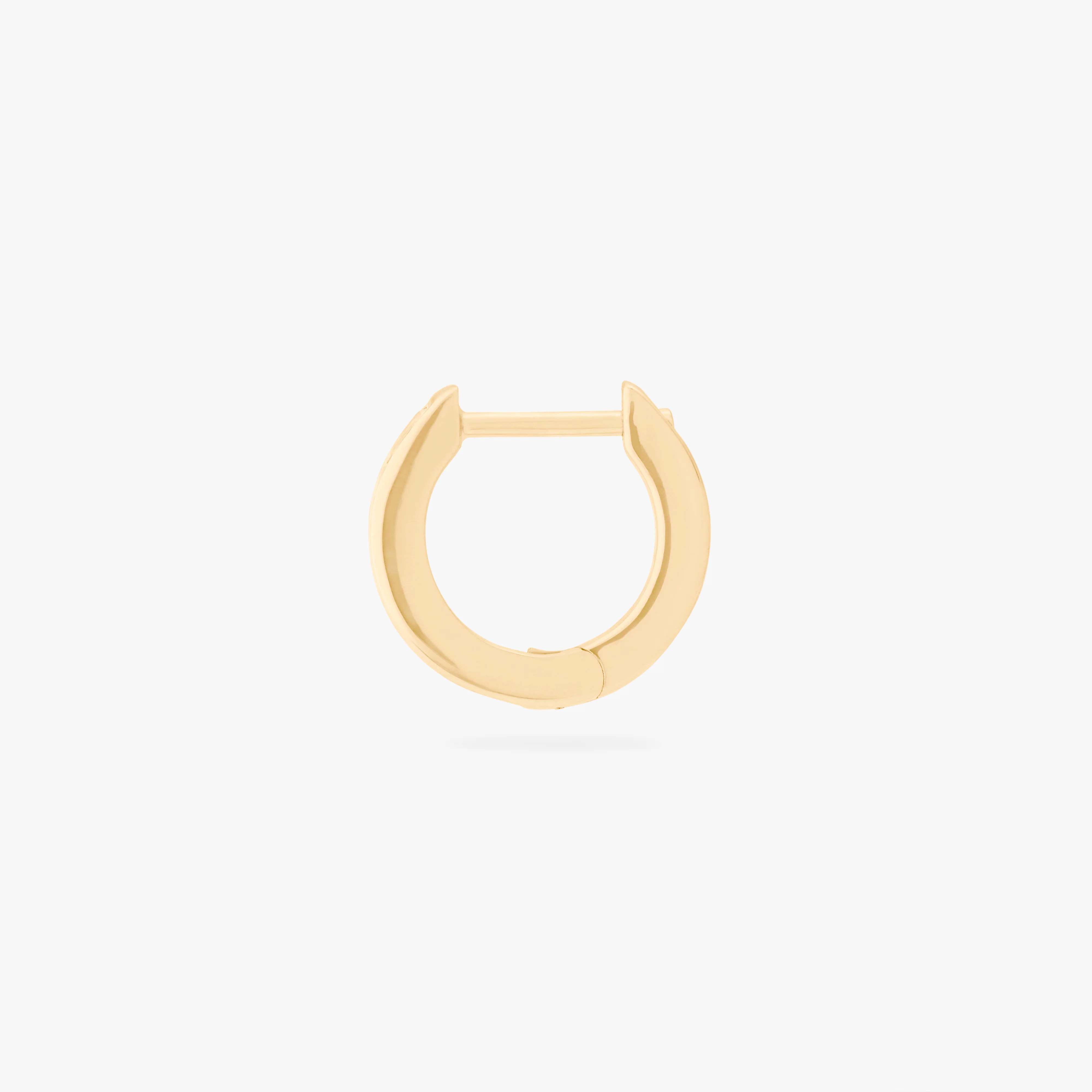 Mini Bezel Baguette Huggie - Image 4