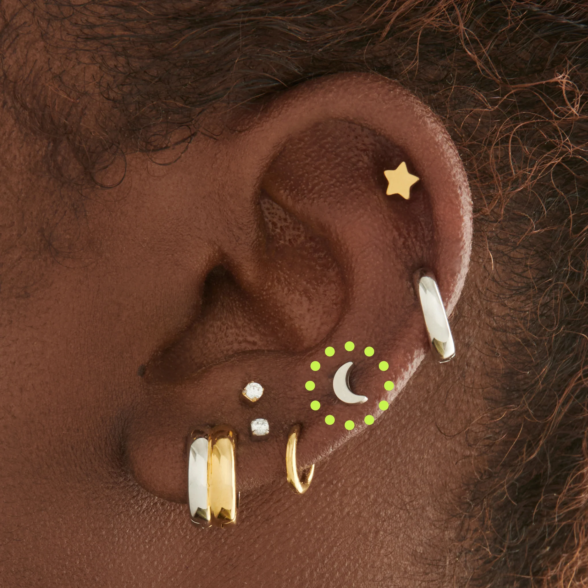 Moon Flatback Stud - Image 8