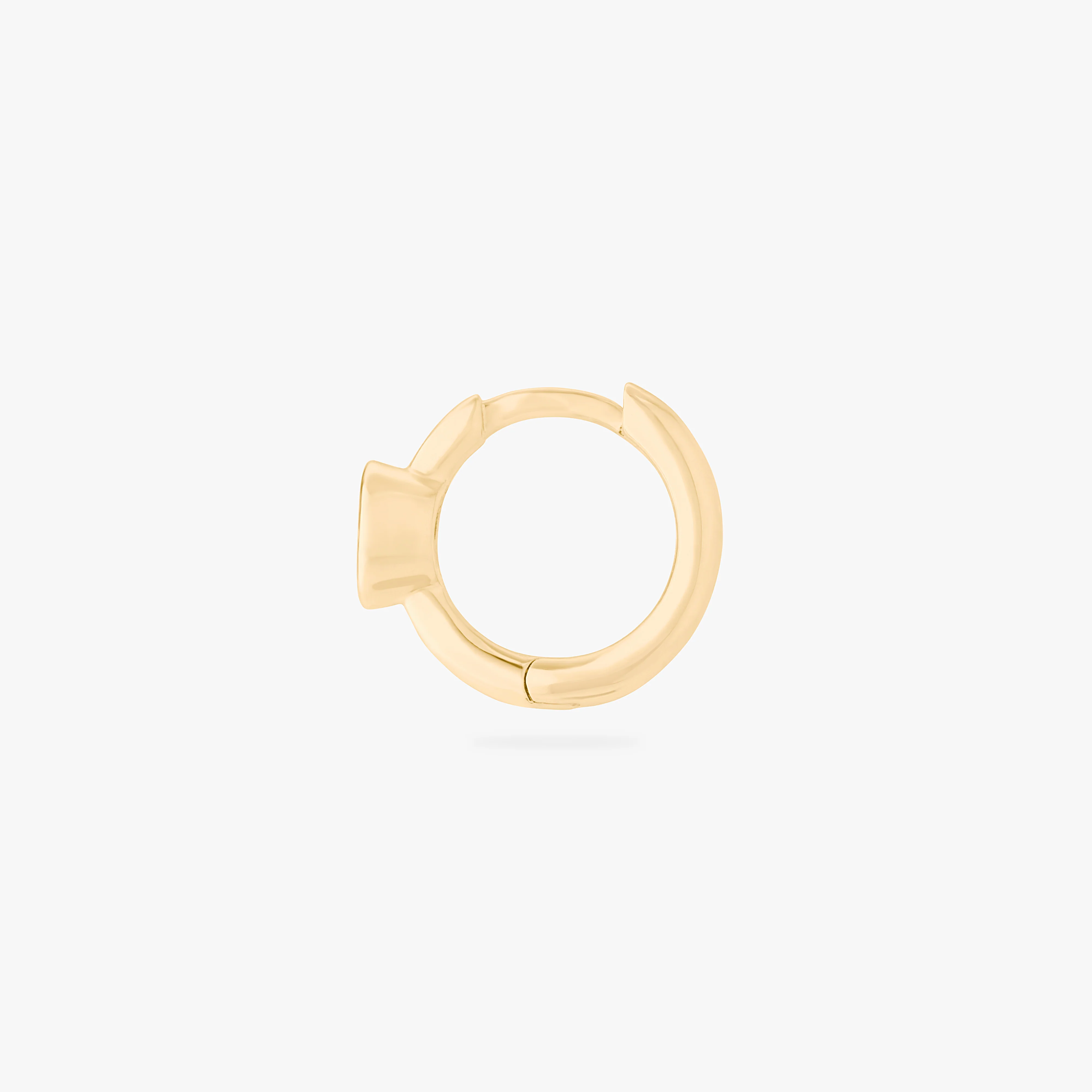 Oval Bezel Huggie - Image 3