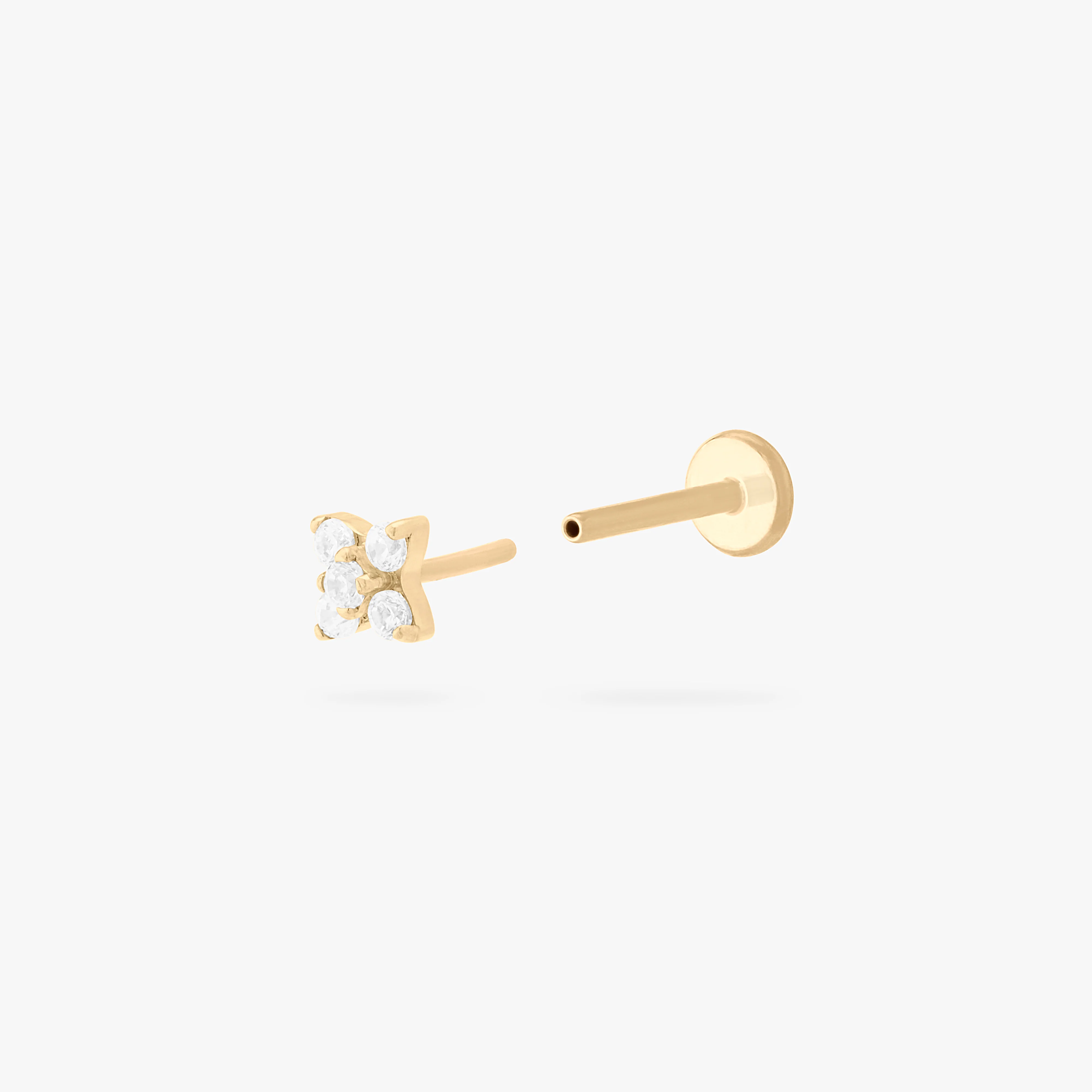 Pave X Flatback Stud - Image 3
