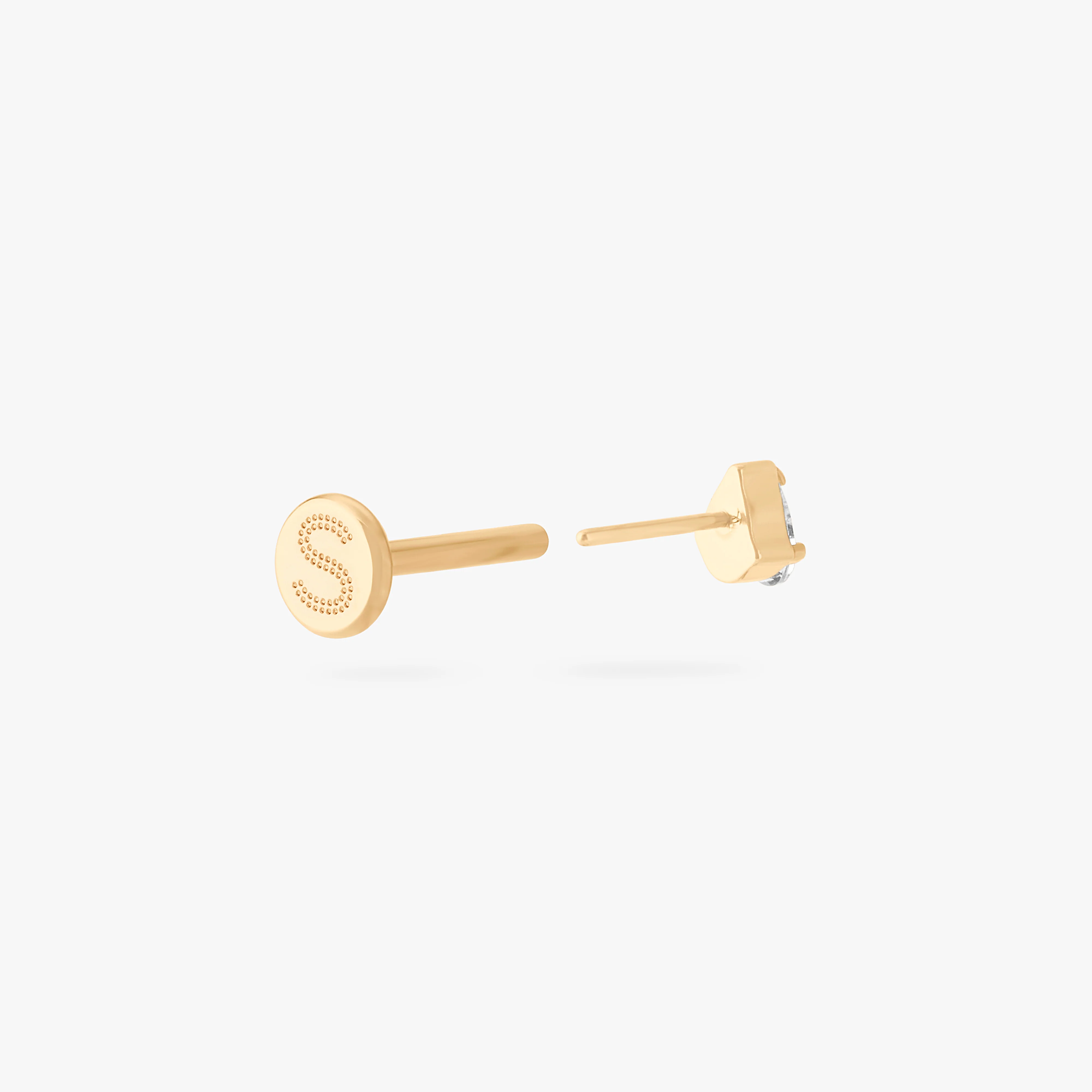 Pear CZ Flatback Stud - Image 4