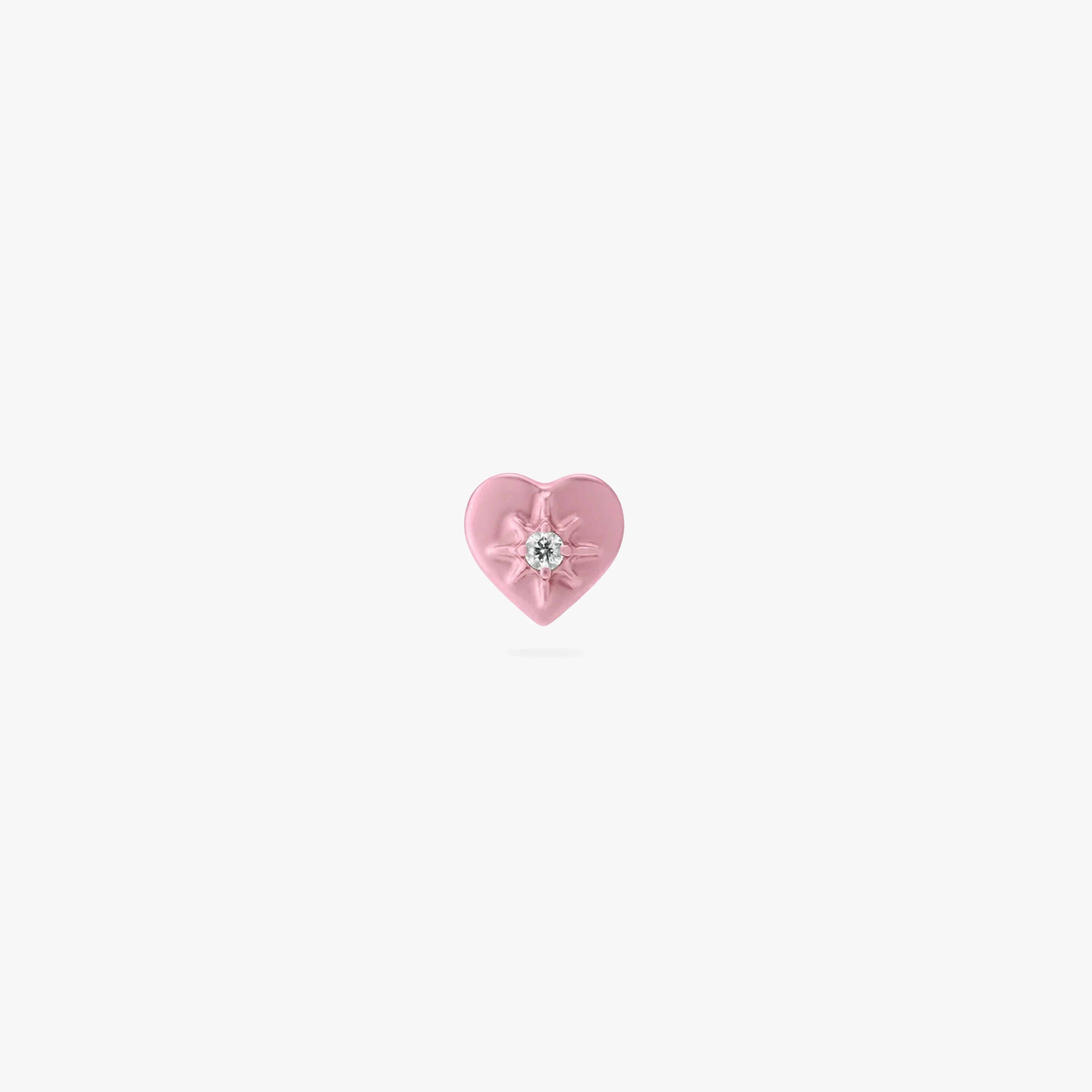 Pink Titanium Twinkle Heart