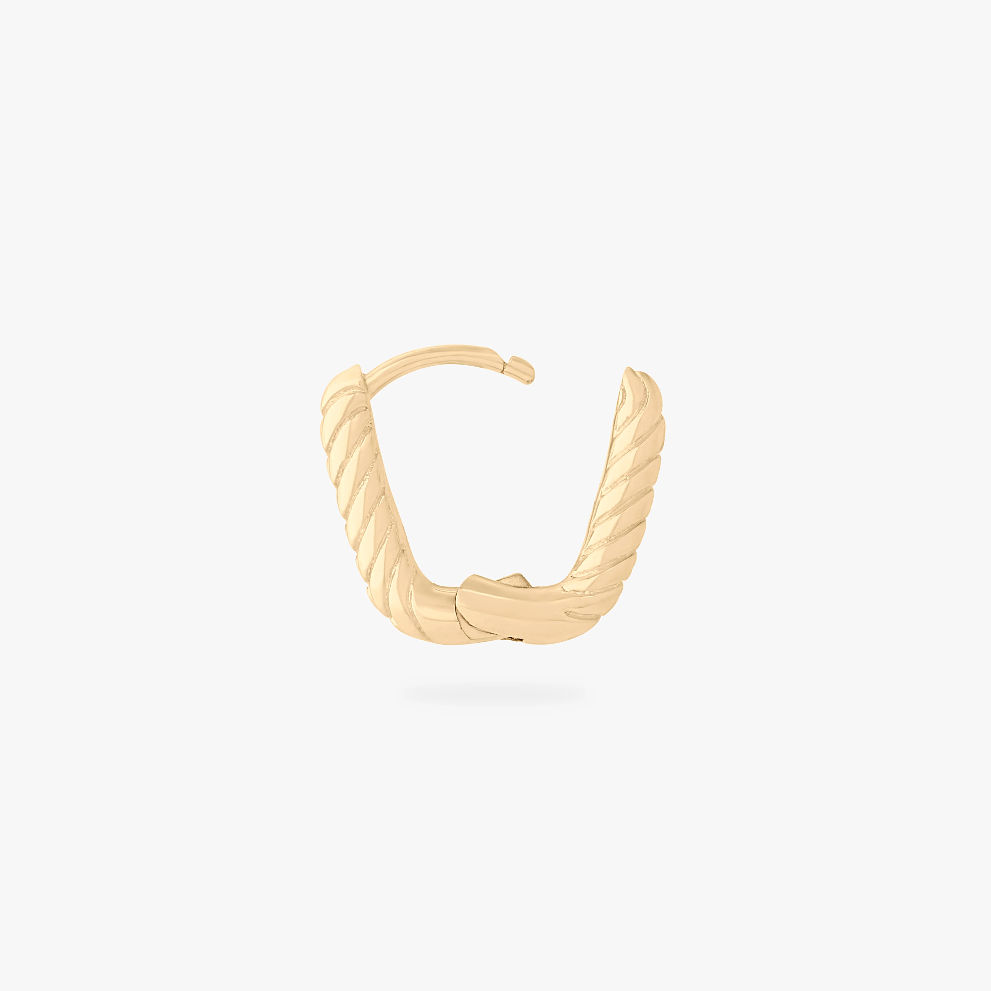 Square Twist Huggie - Image 3