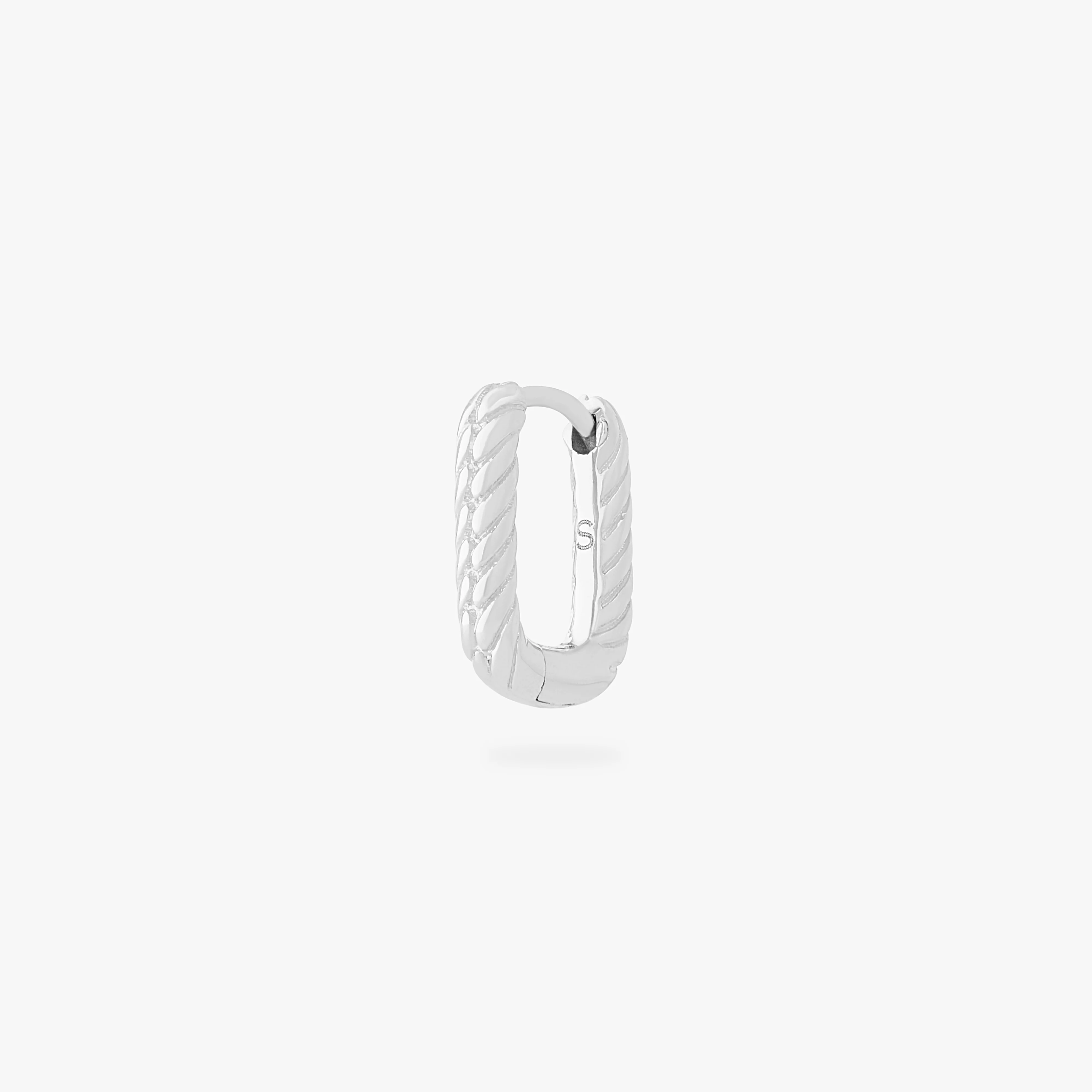 Square Twist Huggie - Image 5