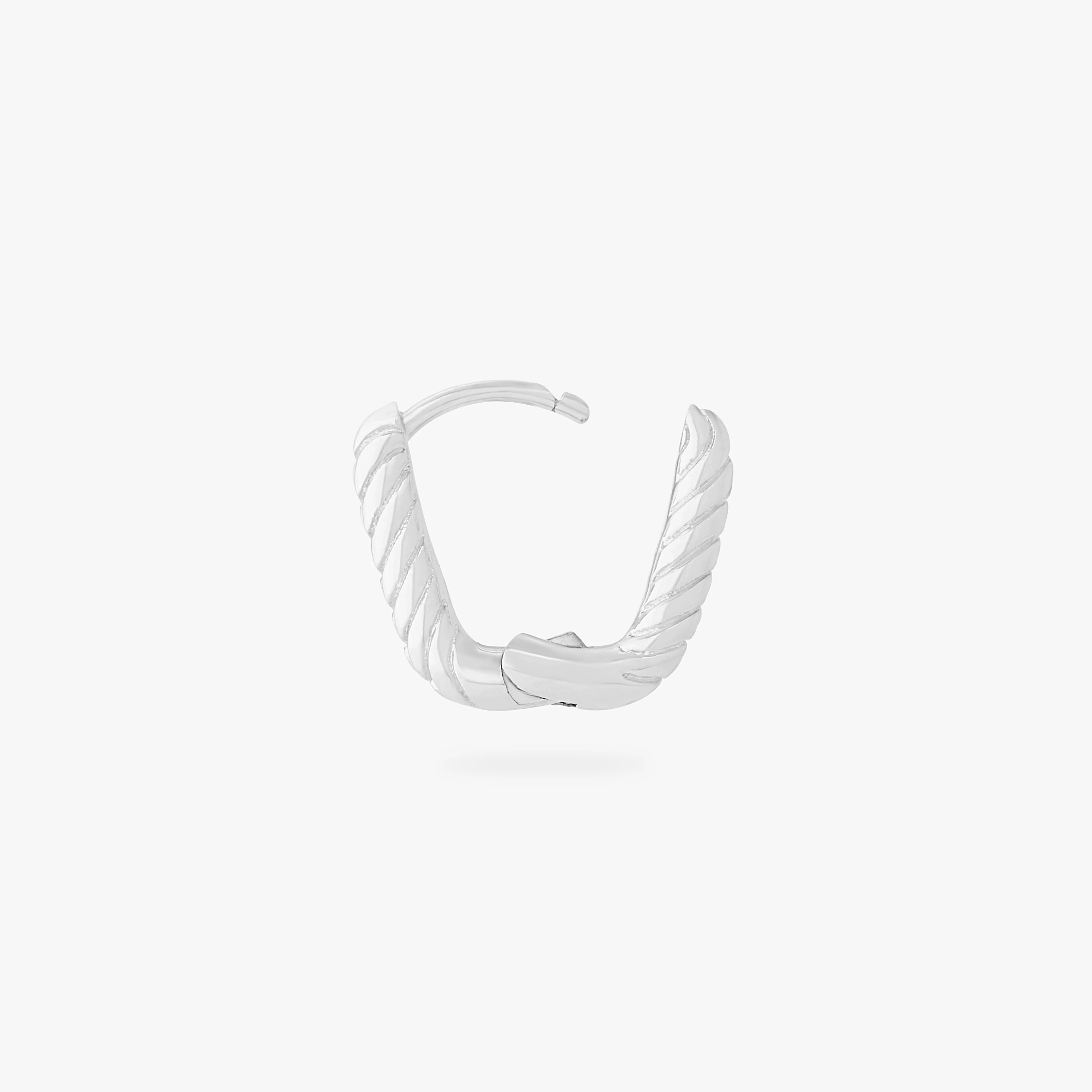 Square Twist Huggie - Image 7