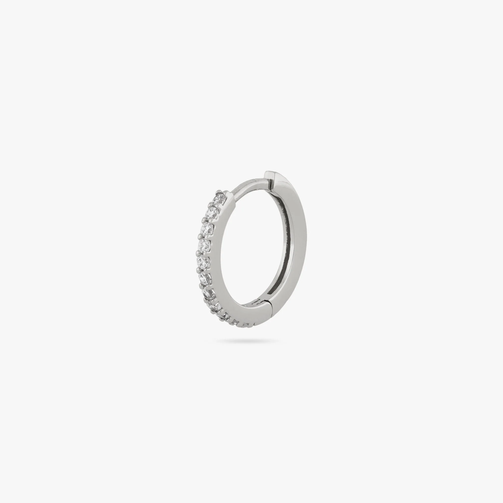Small Pave Huggie - Image 5