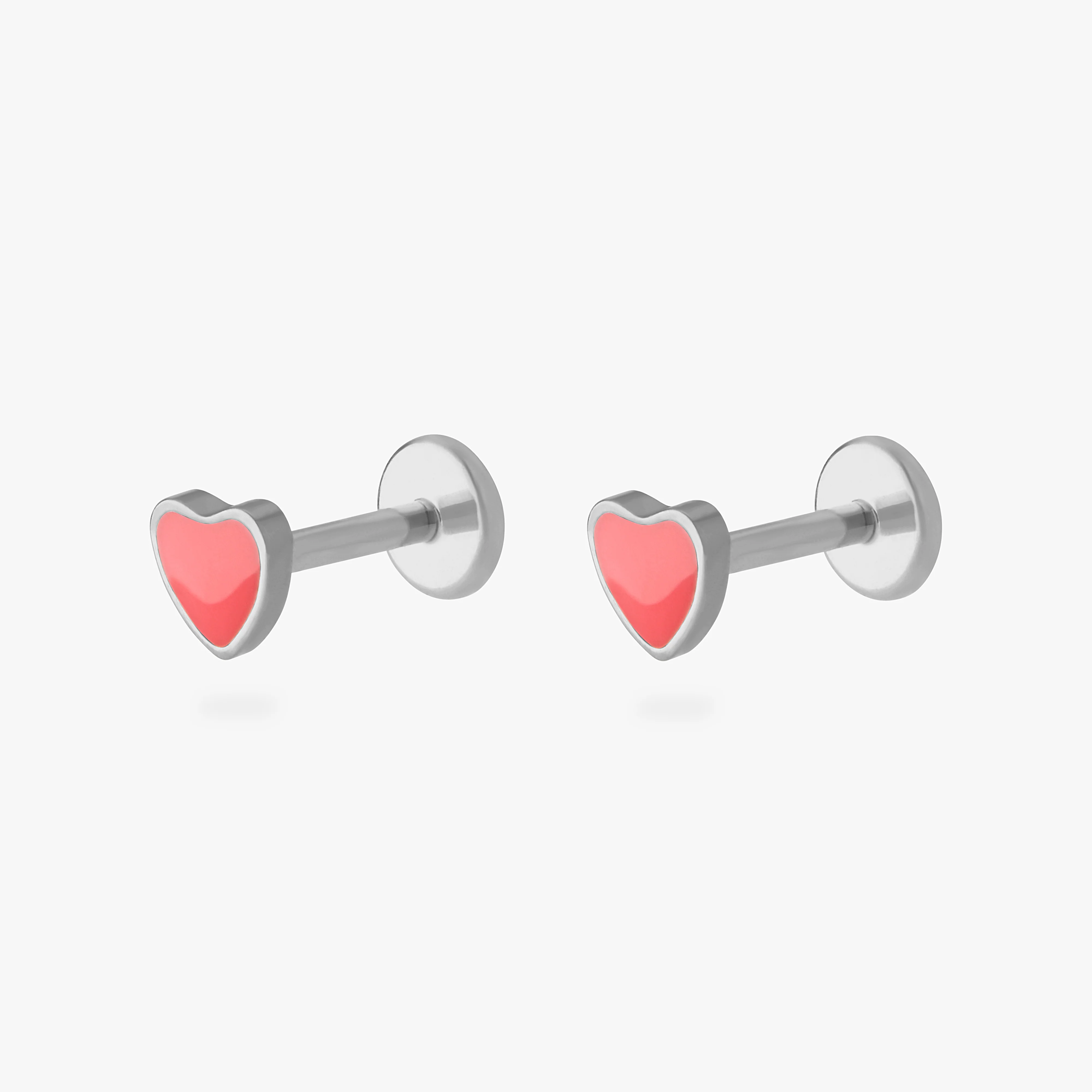 Titanium Enamel Heart Flatback - Image 6